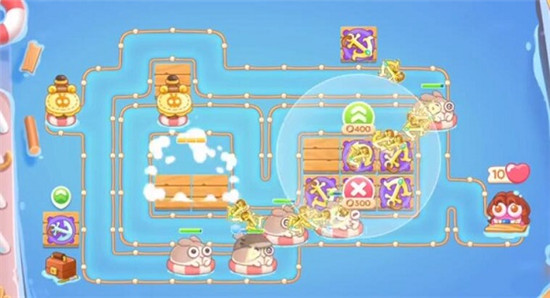 保卫萝卜4阿波尼克号第五十关通关技巧