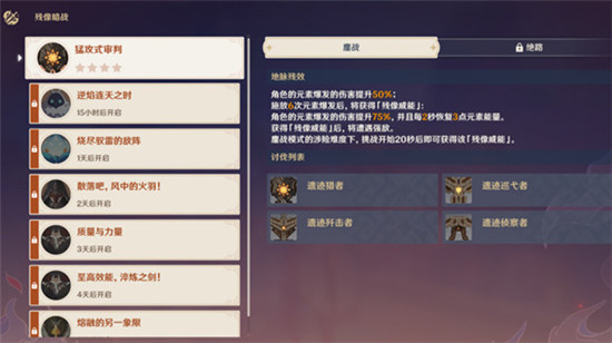 原神猛攻式审判关卡攻略