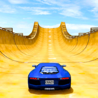 疯狂汽车特技巨型坡道游戏